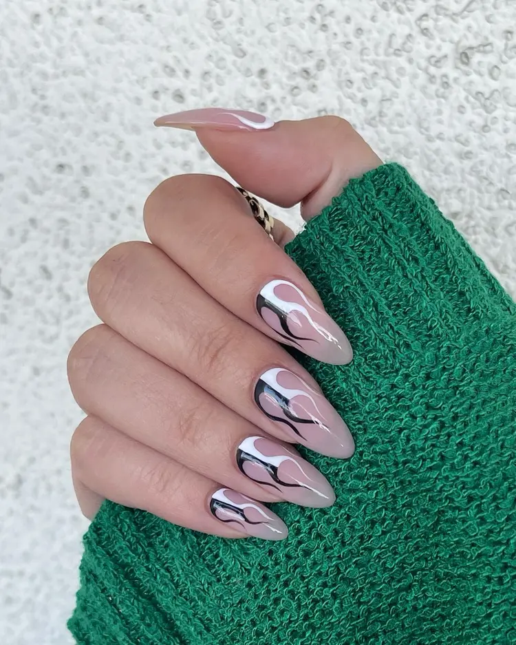 Classic red gel manicure