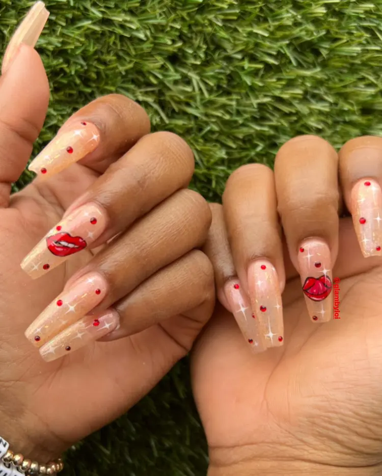 Glam long coffin nail set