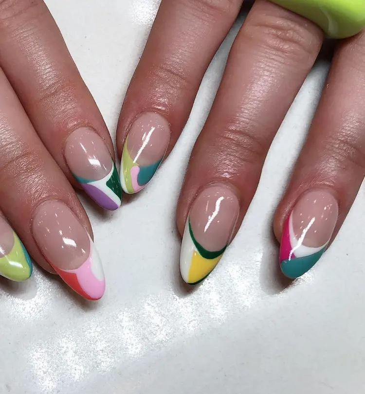 Glitter ombre nail set