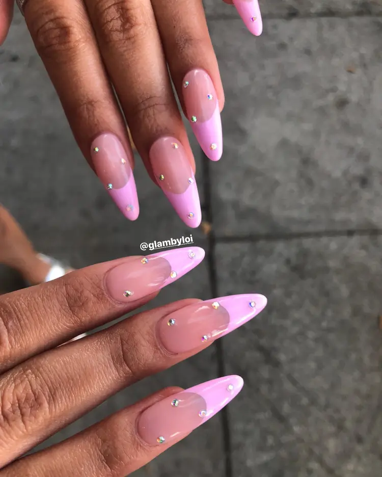 Valentine's heart nail art